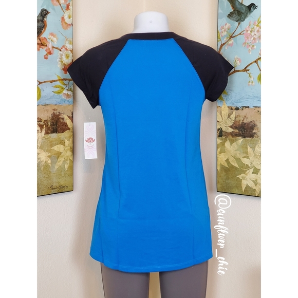 [NEW] Pink Lotus Baseball Style Yoga Tee - Picture 6 of 11